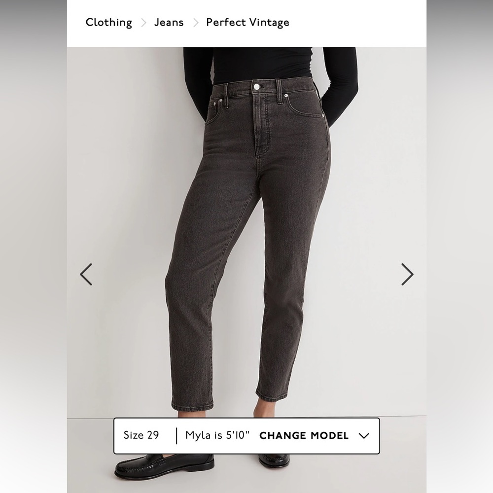 Madewell Perfect Vintage Jean, Size 31